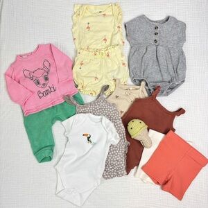 Summer Baby Bundle Size 0-3 Month - Baby Gap Firsts by Petit Lem Lily & Dan